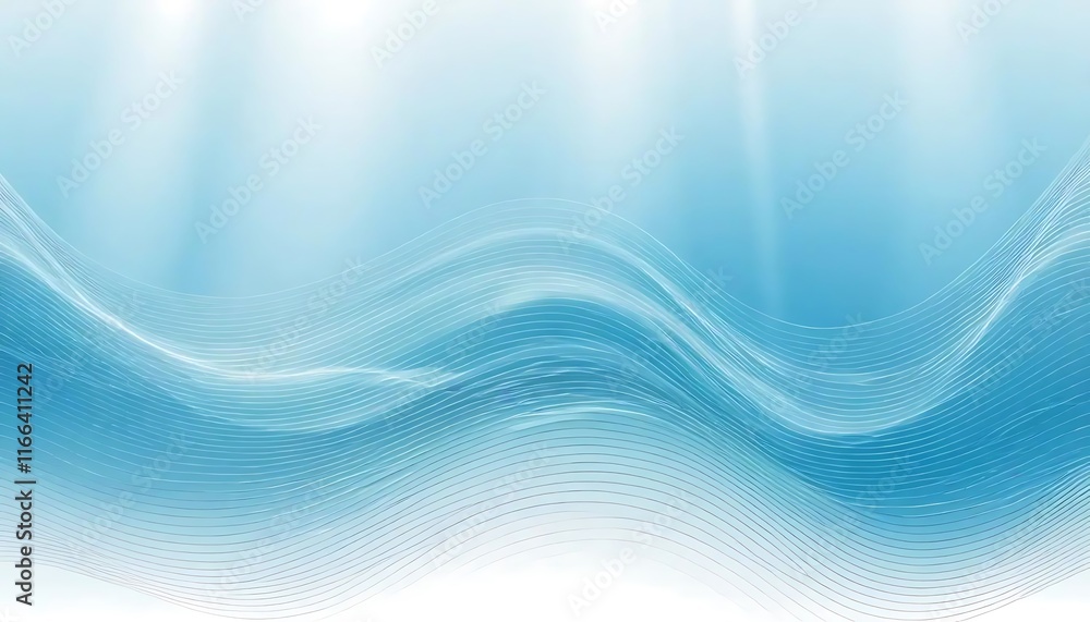 Abstract Blue Wave Lines Background Design Abstract Blue Wave Lines Background Design