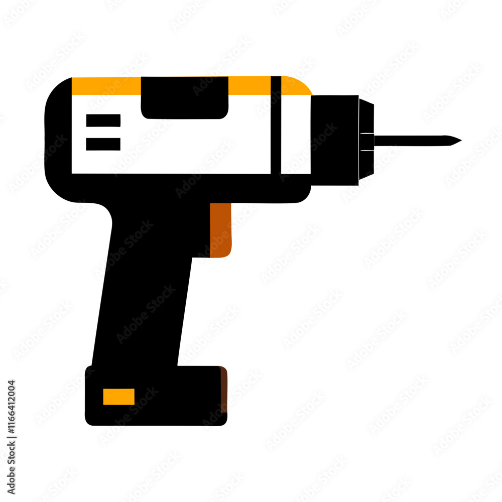 Drill Machin Silhouette Vector Illustration Isolated on a Transparent background Drill Machin Silhouette Vector Illustration Isolated on a Transparent background