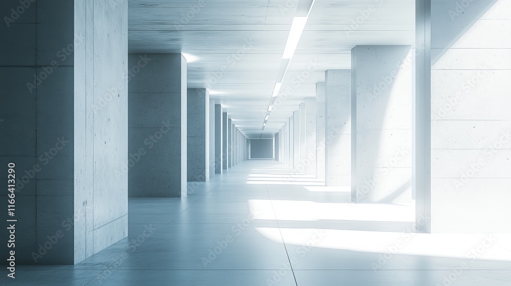 Modern minimalist concrete hallway with light. (1) Modern minimalist concrete hallway with light. (1)
