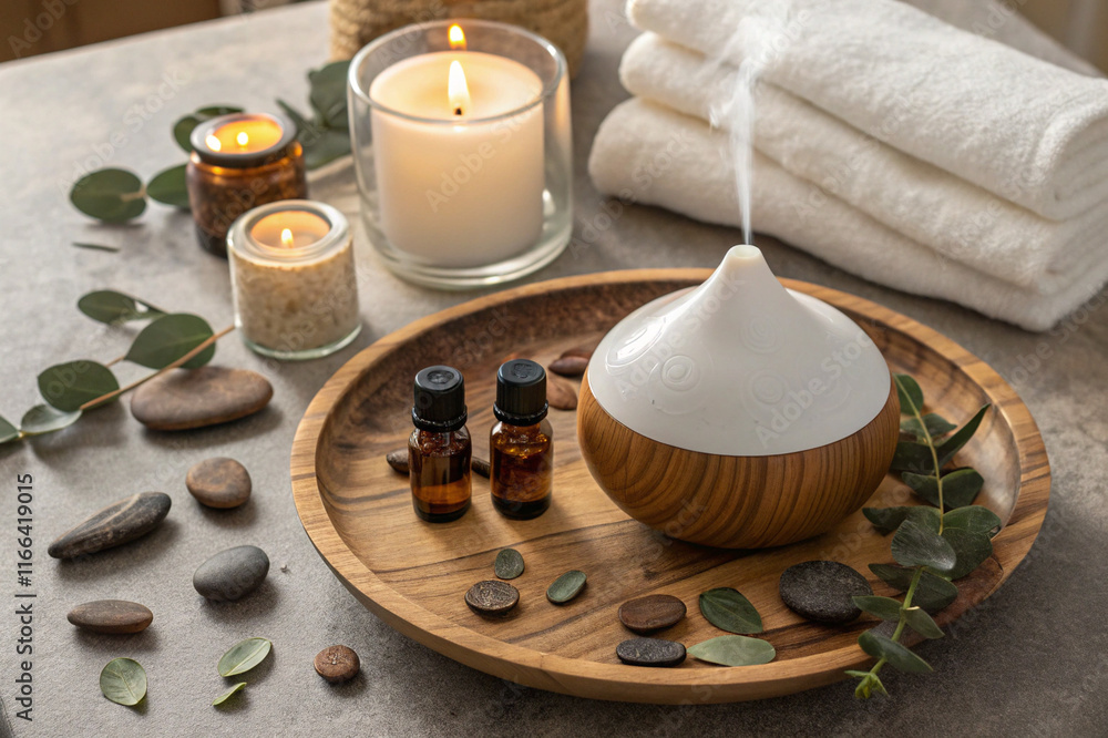Aromatherapy Session with Essential Oils and Diffuser for a Peaceful and Relaxing Experience Aromatherapy Session with Essential Oils and Diffuser for a Peaceful and Relaxing Experience