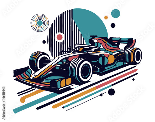 Sports car illustration