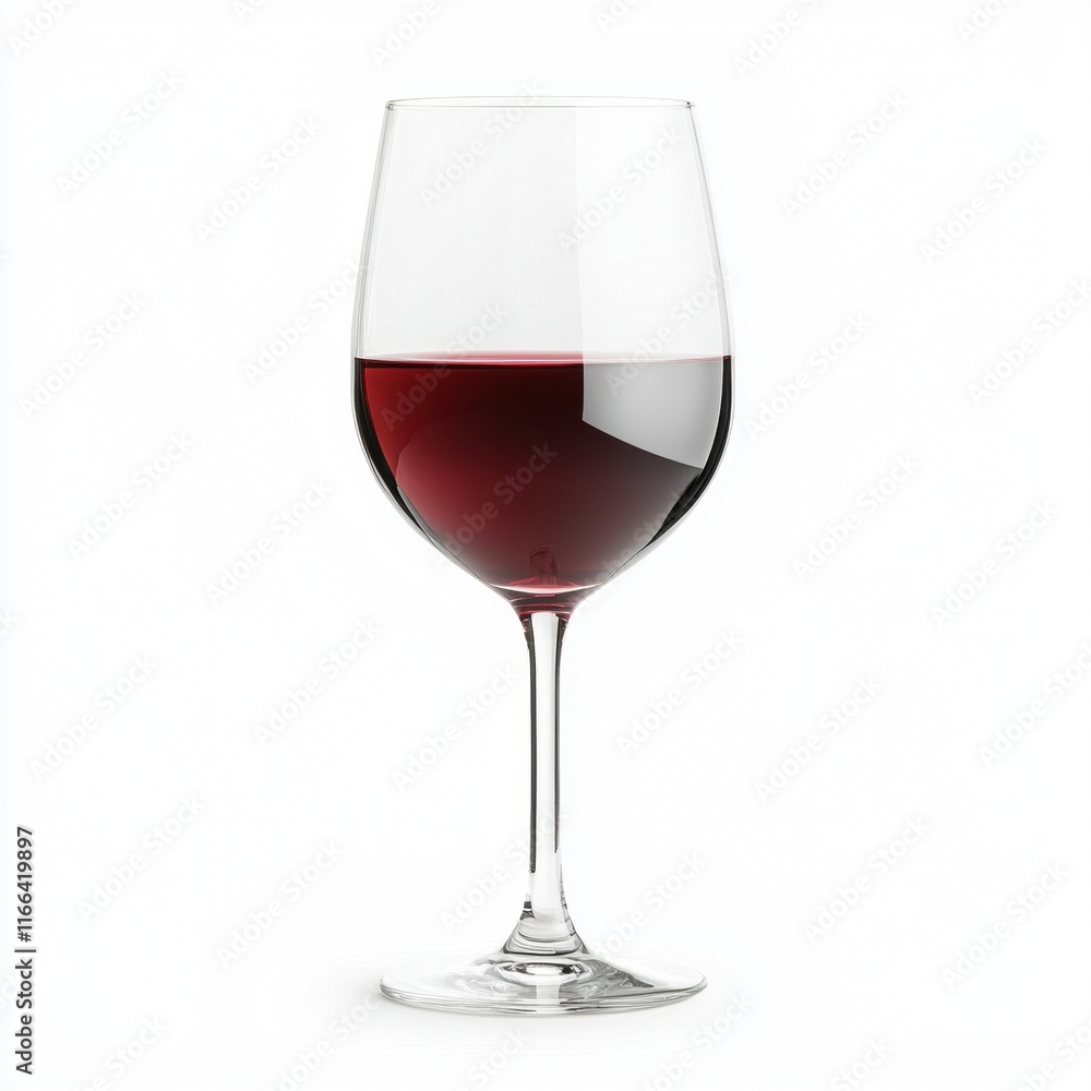 A sleek wine glass filled with rich red wine, showcasing its deep color and clarity against a minimalist background. A sleek wine glass filled with rich red wine, showcasing its deep color and clarity against a minimalist background.
