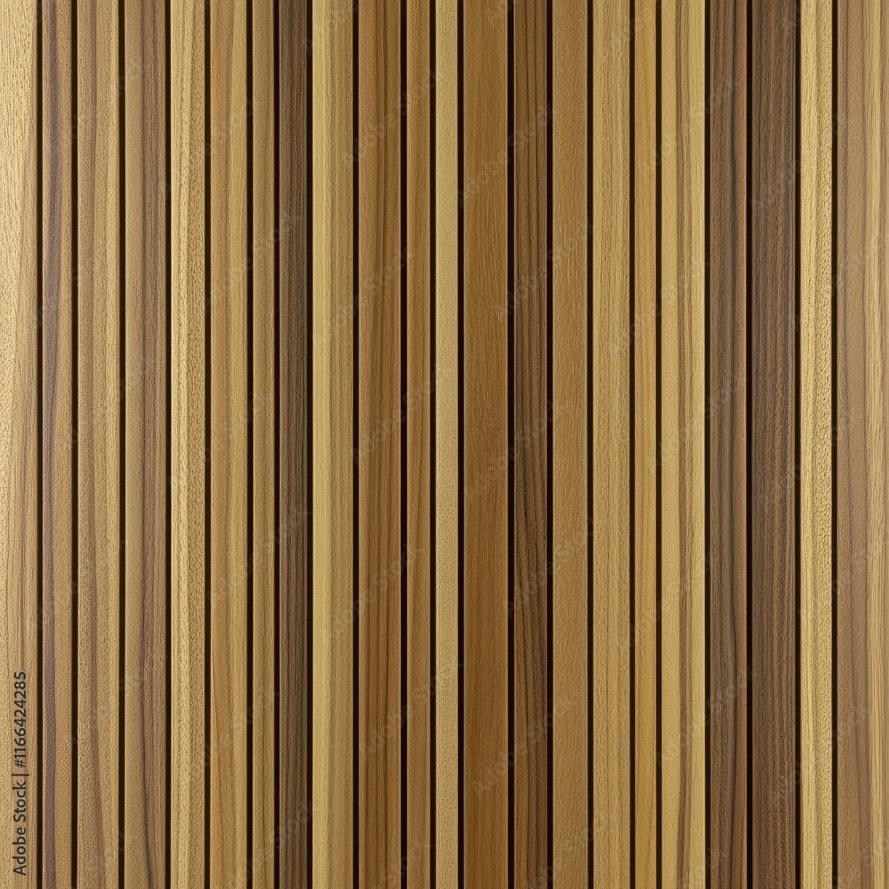 Fototapeta premium Vertical Wooden Slat Wall Panel Texture Background