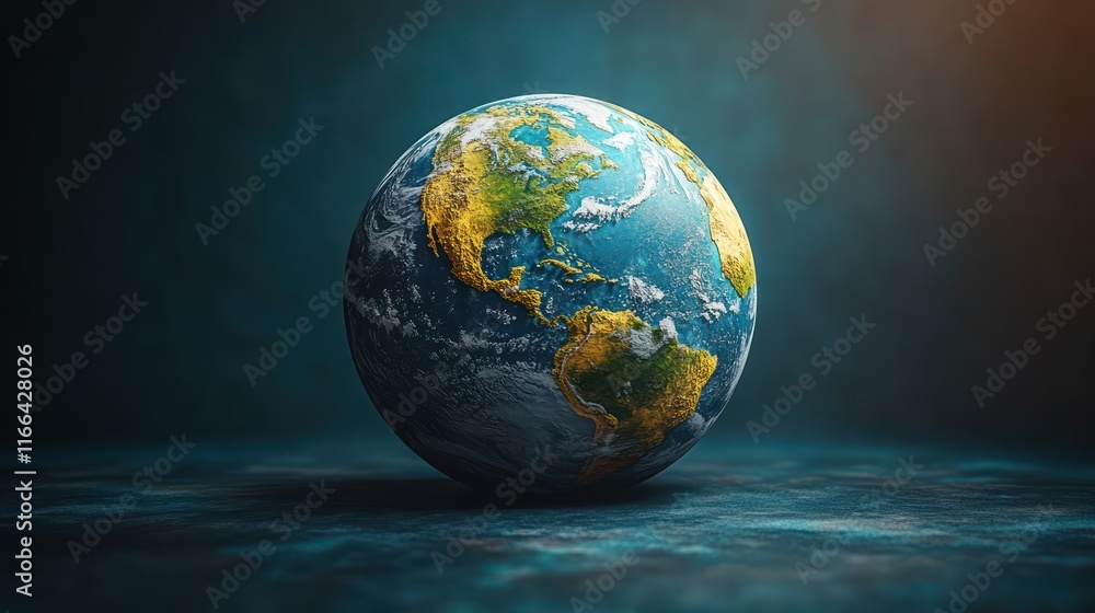 Our Fragile Planet: A 3D Render of Earth Highlighting its Beauty and Vulnerability Our Fragile Planet: A 3D Render of Earth Highlighting its Beauty and Vulnerability
