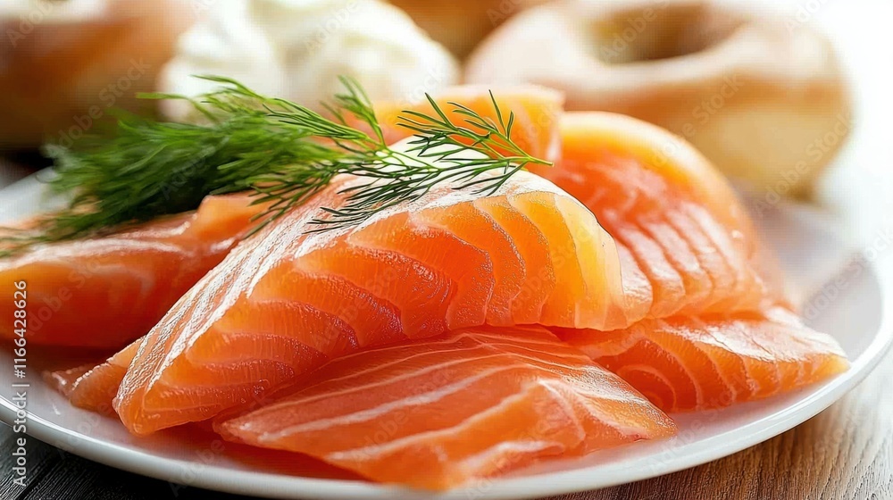 Fresh salmon slices gourmet kitchen food photography natural light close-up culinary delight Fresh salmon slices gourmet kitchen food photography natural light close-up culinary delight