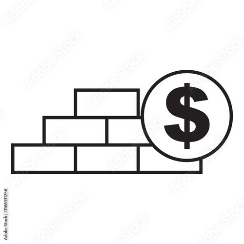development money vector icon