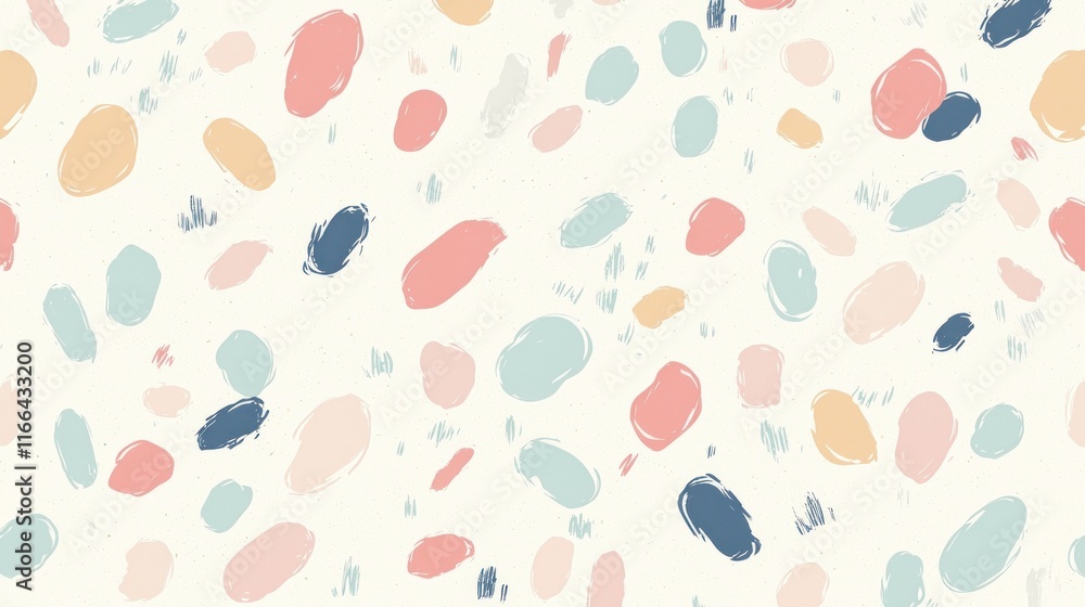 Abstract Pastel Color Palette Seamless Pattern Abstract Pastel Color Palette Seamless Pattern