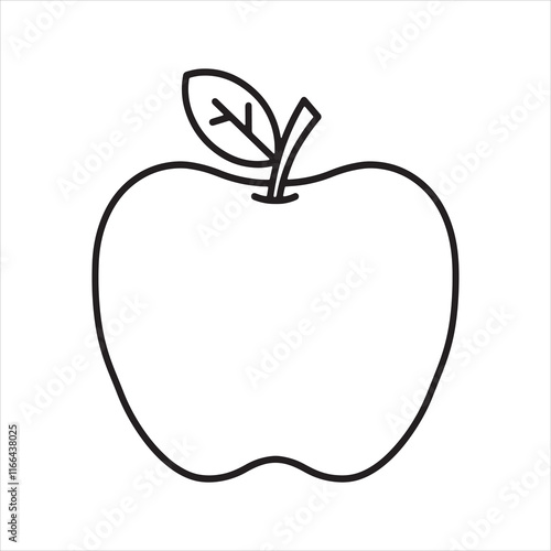 apple icon art on white background  photo