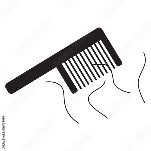 hair loss vector icon