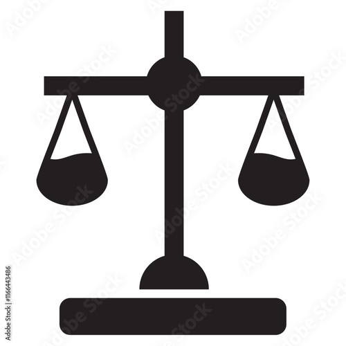 legal scales icon vector