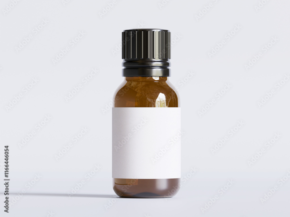 Realistic 3D render of bottle for place Aromatic, Aromatherapy, Natural Ingredients, Candle Making Scent, Skin Safe Realistic 3D render of bottle for place Aromatic, Aromatherapy, Natural Ingredients, Candle Making Scent, Skin Safe