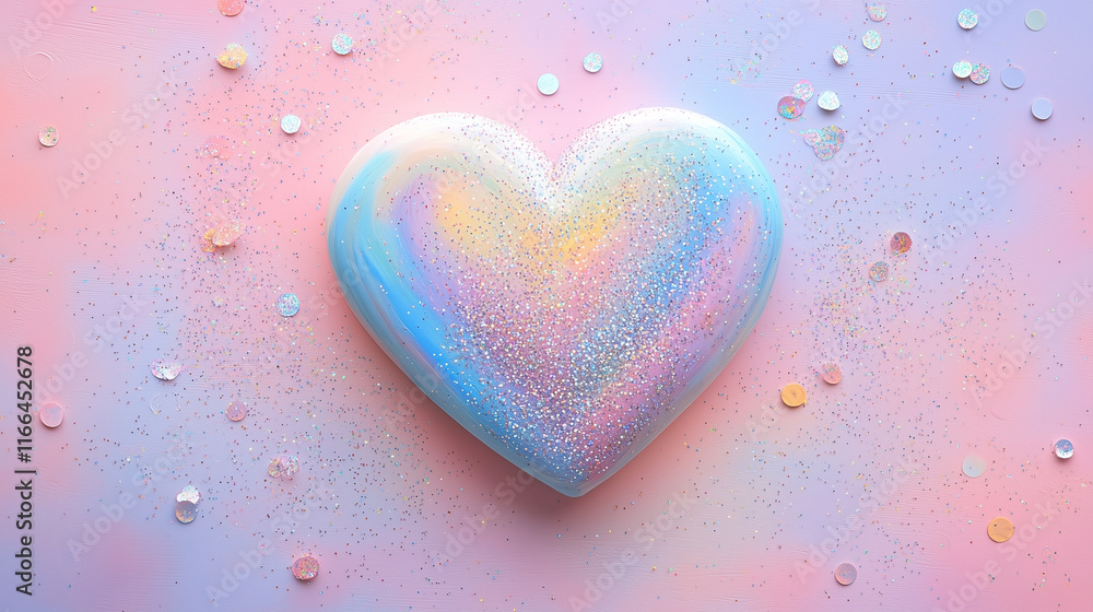 Obraz premium Cute Heart Background Wallpaper