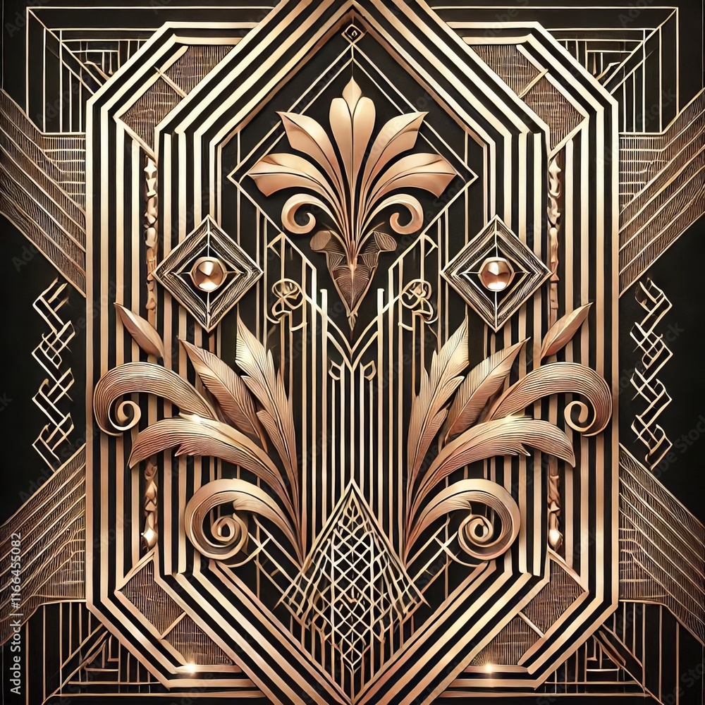 I Art Deco Geometric Elegant Luxurious I Art Deco Geometric Elegant Luxurious
