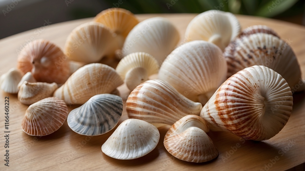 Nature's Bounty: A Colorful Collection of Fanshells from the Ocean Nature's Bounty: A Colorful Collection of Fanshells from the Ocean
