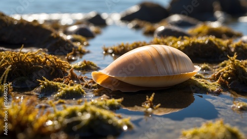 Tidal Tranquility: A Fanshell's Coastal Retreat photo