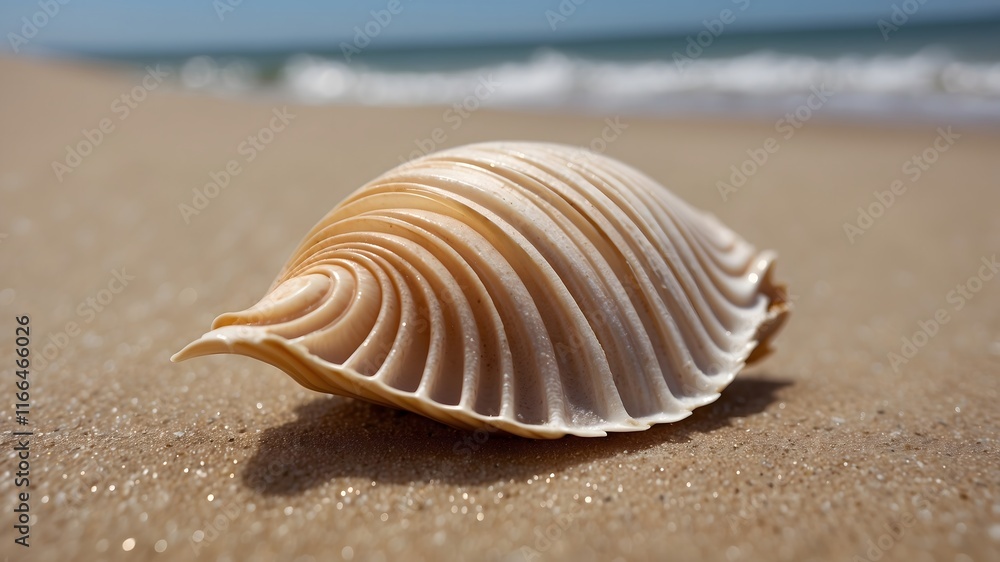 Fanshell Wonders: A Macro Look with Ocean Reflections Fanshell Wonders: A Macro Look with Ocean Reflections