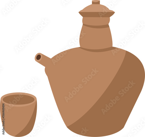 teapot and cup