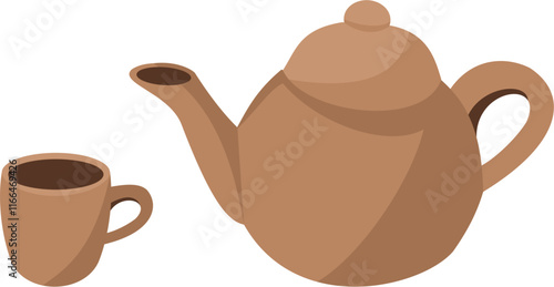 teapot and cup