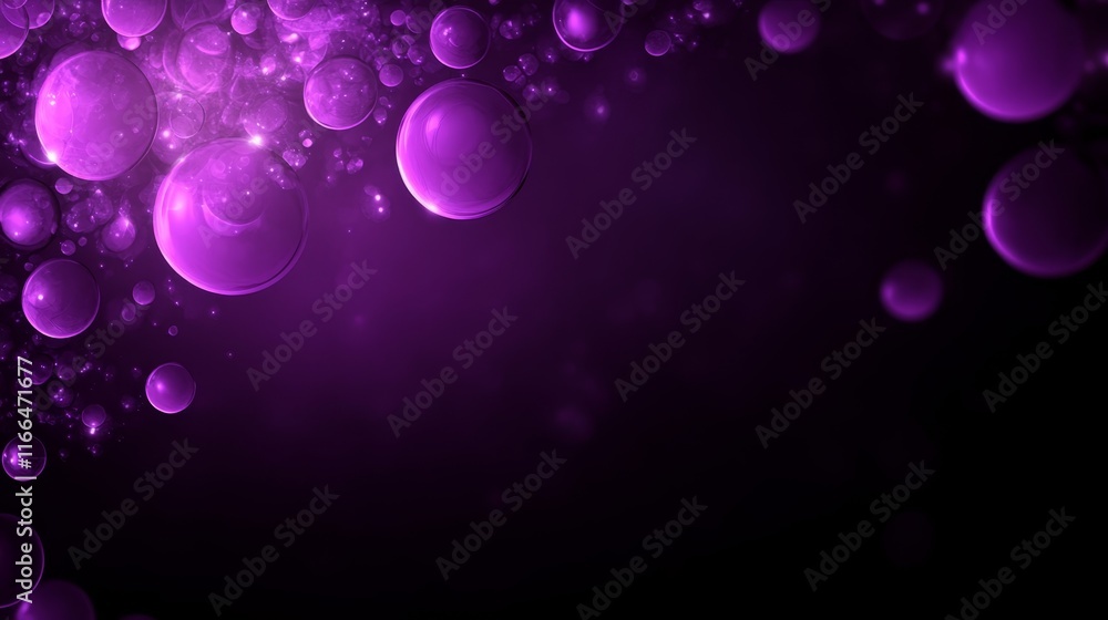 A vibrant abstract background featuring purple bubbles and light effects. A vibrant abstract background featuring purple bubbles and light effects.