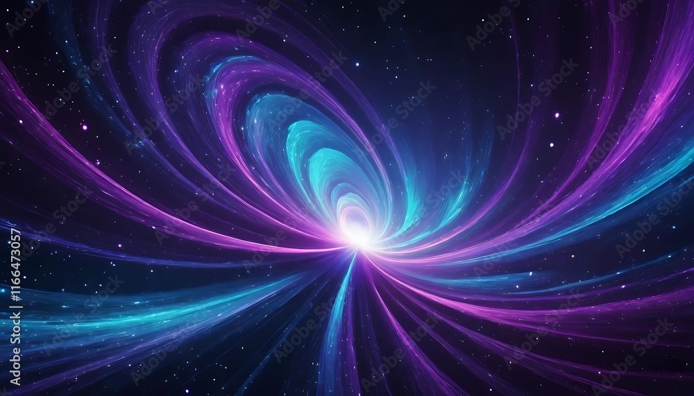 A cosmic abstract background with swirling star-like particles in neon purples and blues A cosmic abstract background with swirling star-like particles in neon purples and blues