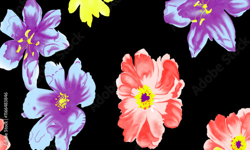 Abstract Flower background suitable for home decore and wallpaper purpose

