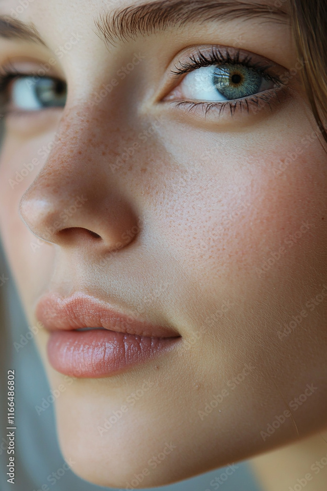 Naklejka premium close up portrait of a woman 