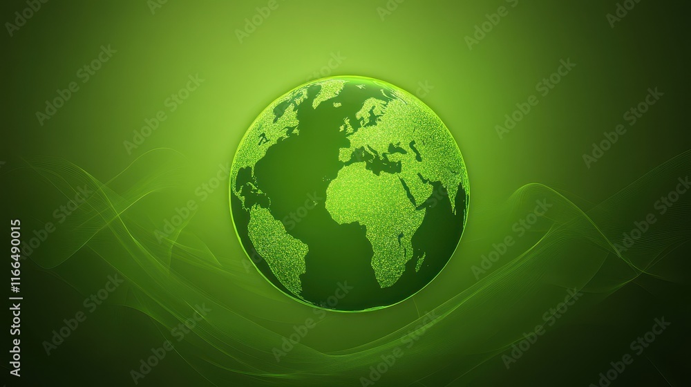 A bold green Earth map placed on a layered green backdrop, with a glowing aura to signify global unity and sustainability. A bold green Earth map placed on a layered green backdrop, with a glowing aura to signify global unity and sustainability.
