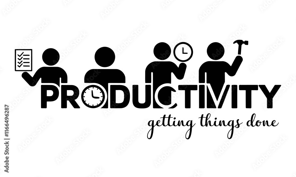 Productivity Vector icon graphics Productivity Vector icon graphics