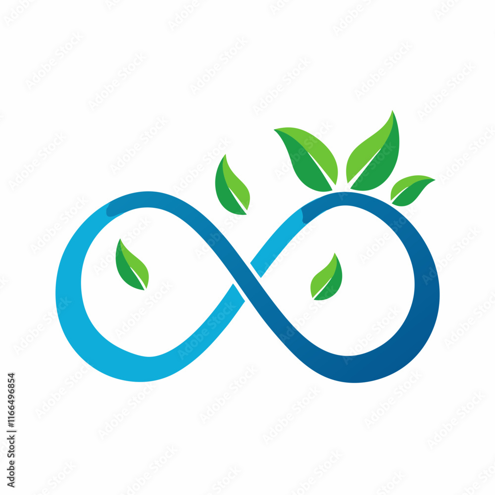 Infinity Loop Sustainability Vector Illustration Infinity Loop Sustainability Vector Illustration