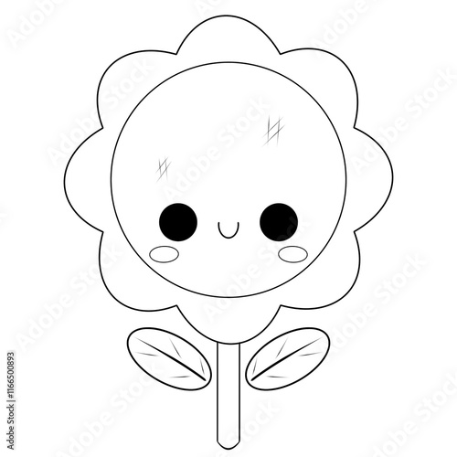 sunflower line art