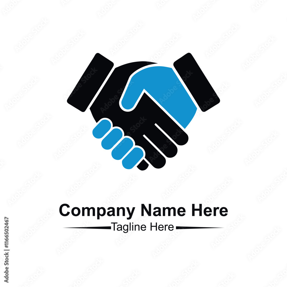 Black Vector Graphic Partnership Handshake Icon Black Vector Graphic Partnership Handshake Icon