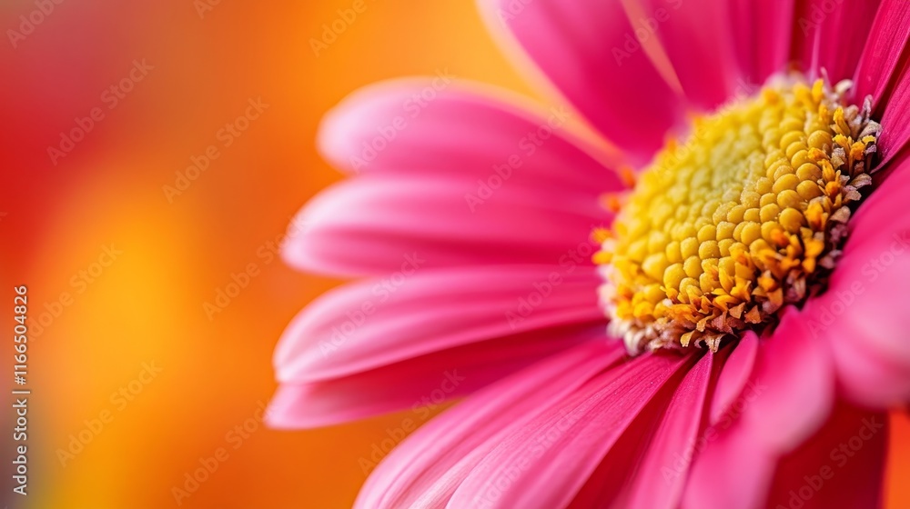 A close-up of a vibrant pink flower with a yellow center against a blurred background. A close-up of a vibrant pink flower with a yellow center against a blurred background.