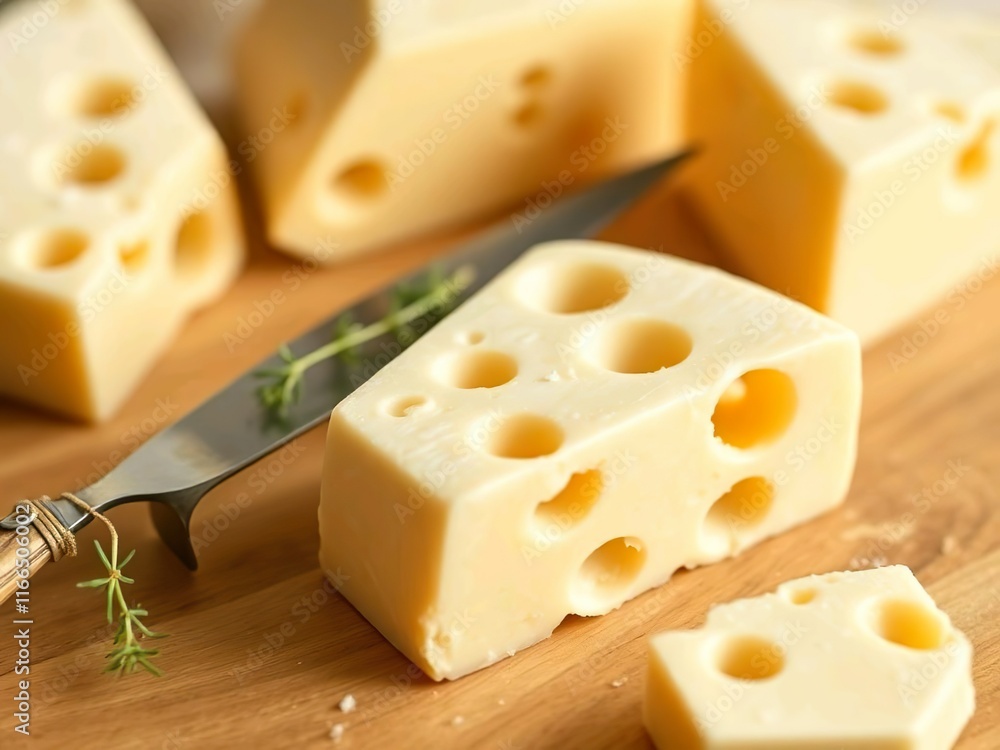 Emmental comes from Switzerland: Cheese with large holes. Emmental comes from Switzerland: Cheese with large holes.