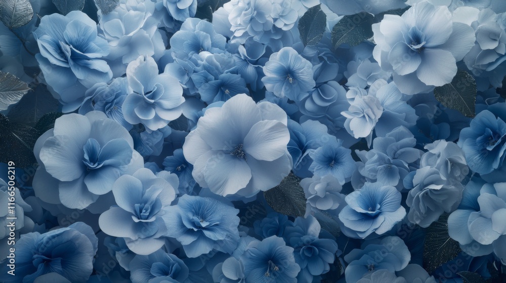 Stunning Blue Flowers High Res Floral Background Nature Beauty Serenity Macro Photography