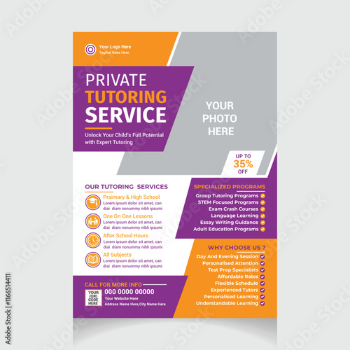 Private Tutor Flyer Template