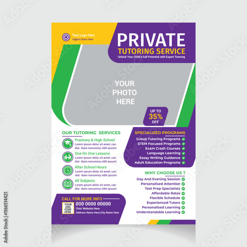 Wallpaper Mural Private Tutor Flyer Template Torontodigital.ca