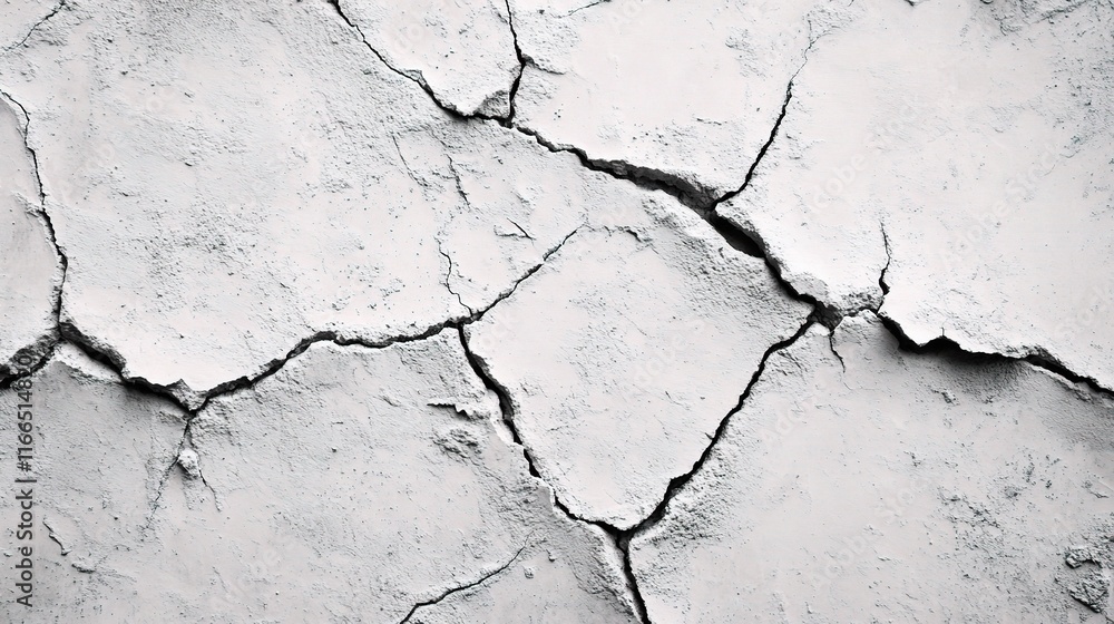 Fototapeta premium Fine Cracks on Rough Concrete Texture Creating Imperfections