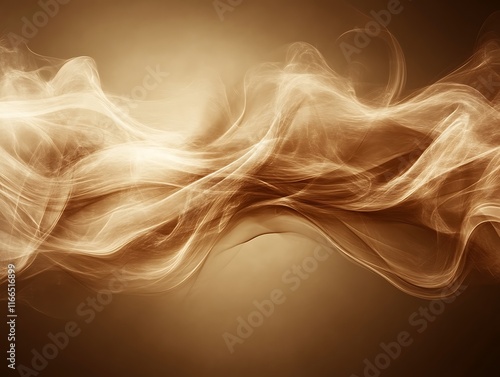 Abstract brown smoke wave.