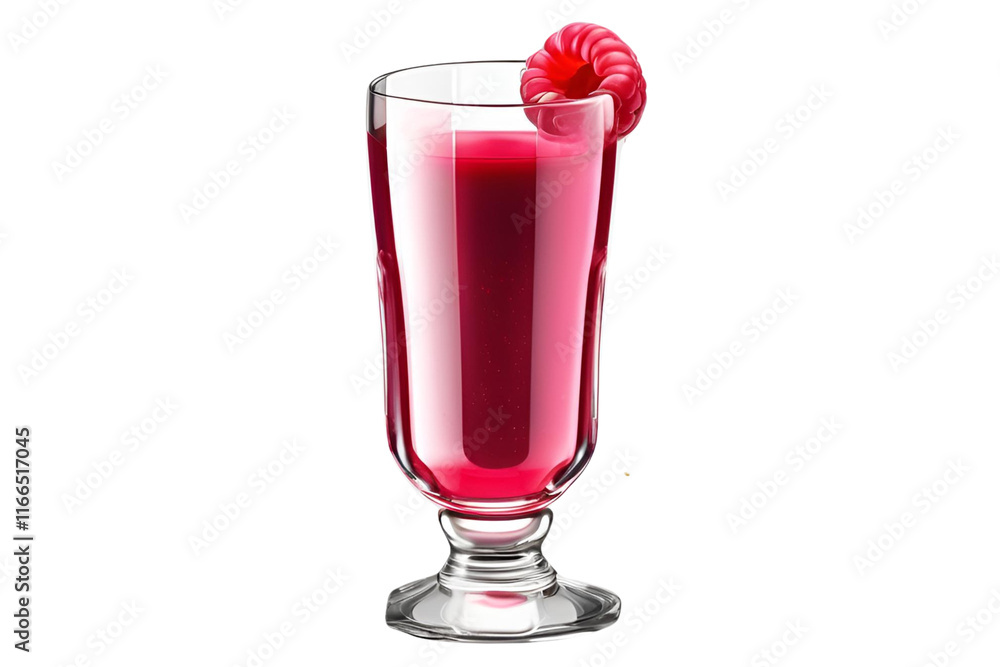 glass of raspberry juice isolated on transparent background glass of raspberry juice isolated on transparent background