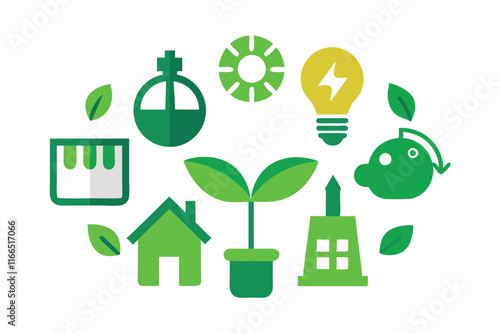 Eco-Friendly Icons: Green Tech & Sustainable Solutions