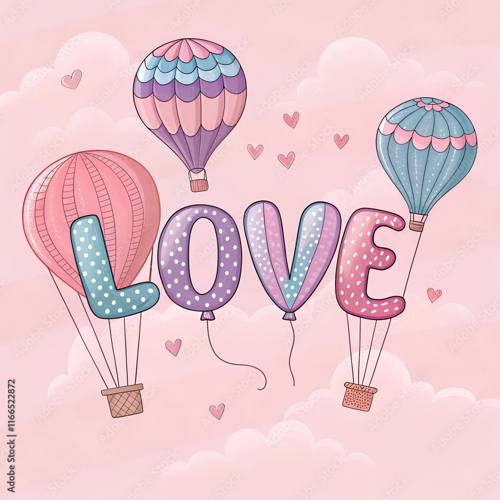 Naklejka premium love background illustration