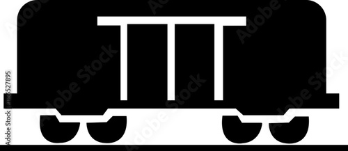 wagon and locomotive icon.locomotive and wagon line icon collection. train, repair train and railway freight cars.container train icon sign vector. Black wagon and locomotive.