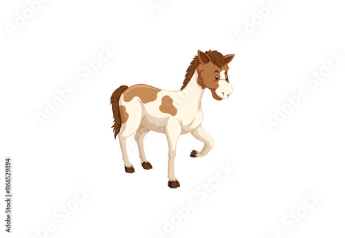 horse isolated on white