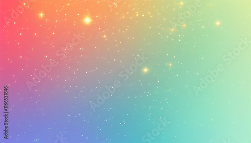 Abstract colorful gradient background with sparkling lights. Perfect for festive, magical, or dreamy designs.