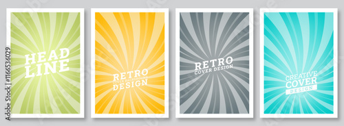 Grunge Brochure, vintage flyer Covers, ray background, abstract Brochure template, Magazines, banner, sun burst design, modern, annual, old vector illustration , corporate, creative sun beam, business