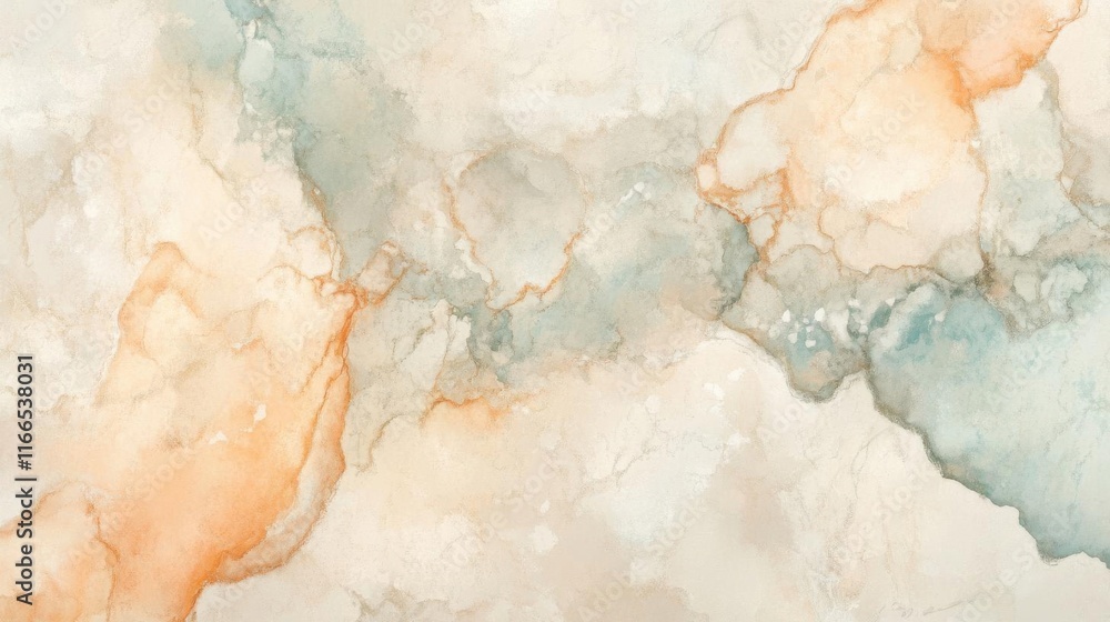 Naklejka premium Painted watercolor background with brushstrokes and splashes.