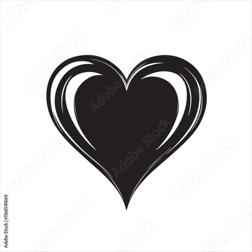 heart with a heart valentine Day vector ,floral, flower, vector, pattern, heart, design, ornament, leaf, decoration, illustration, swirl, element, art, vintage, scroll, love, plant, black, tattoo, orn