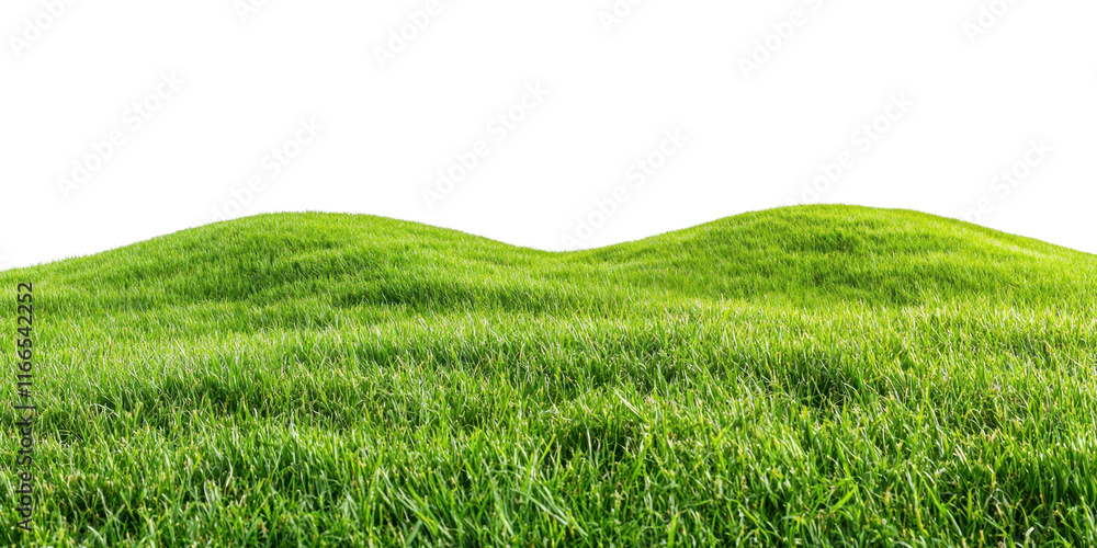 Fototapeta premium Tranquil Grassy Meadow with Rolling Hills
