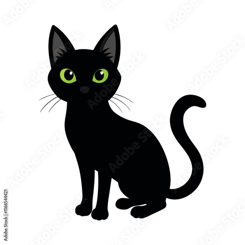 Wallpaper Mural Set of black cats. Collection of silhouette of funny cats in different poses. Torontodigital.ca