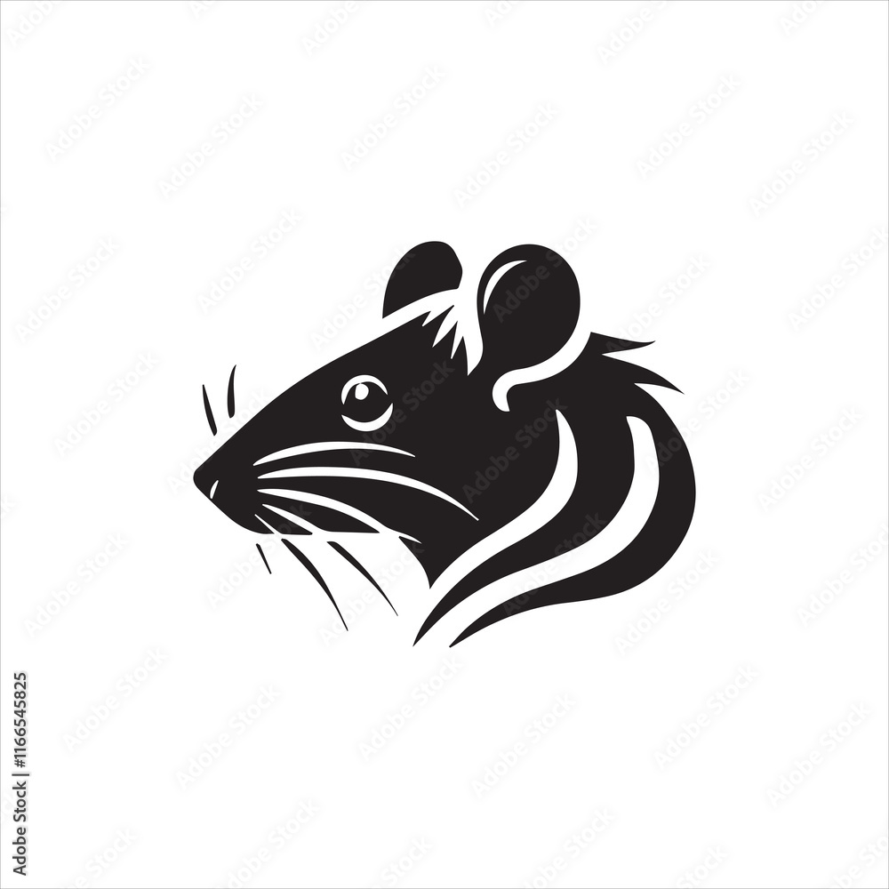 Obraz premium black and white image of a rat